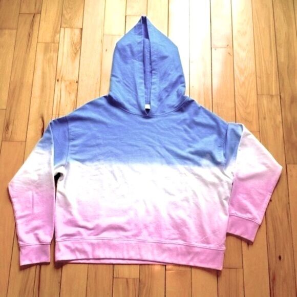 DANSKIN OMBRÉ HOODIE BLUE WONDER WITH ORCHID GLAZE L NWT - Picture 3 of 10
